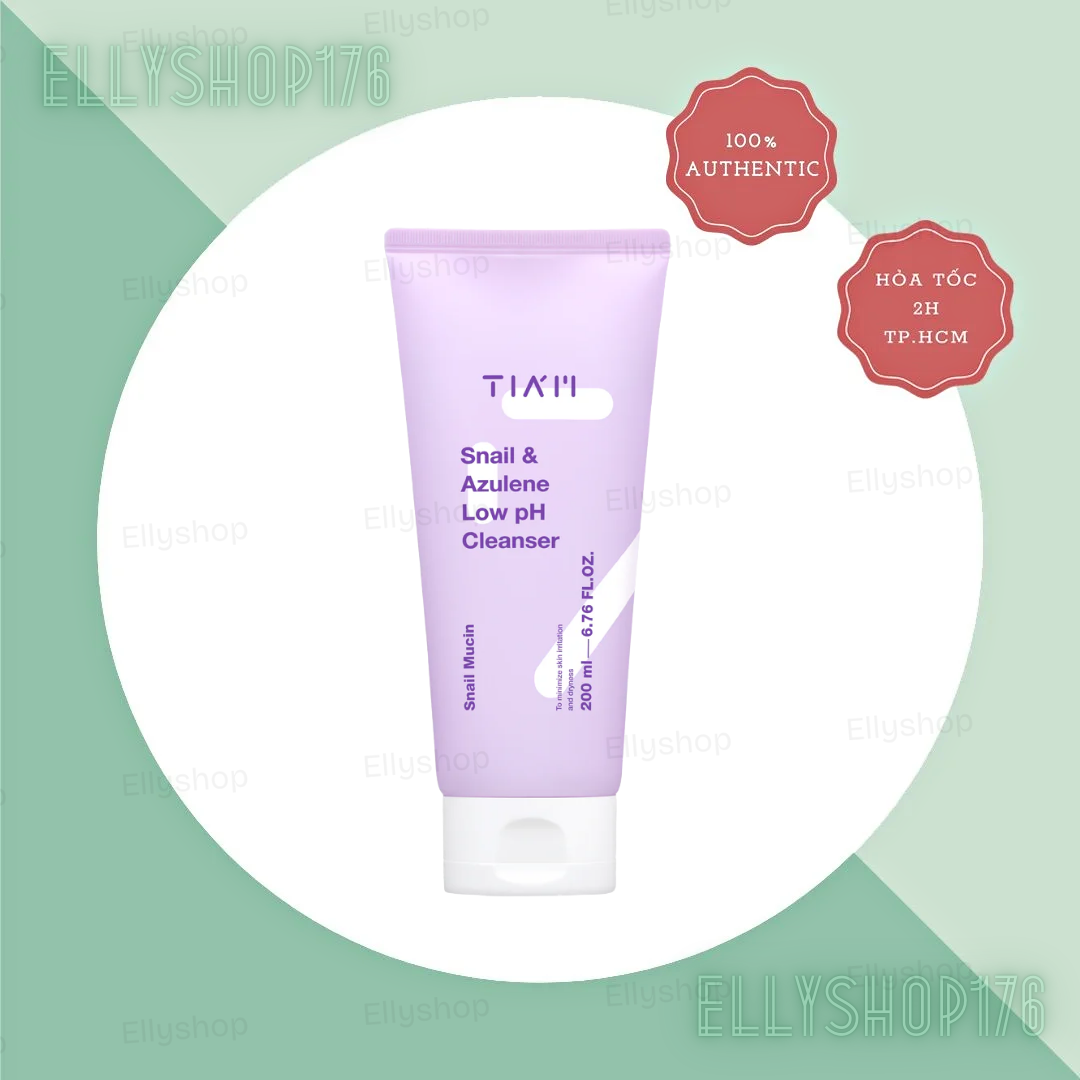 Sữa Rửa Mặt Tiam Dịch Lọc Ốc Sên TIAM Snail & Azulene Low pH Cleanser